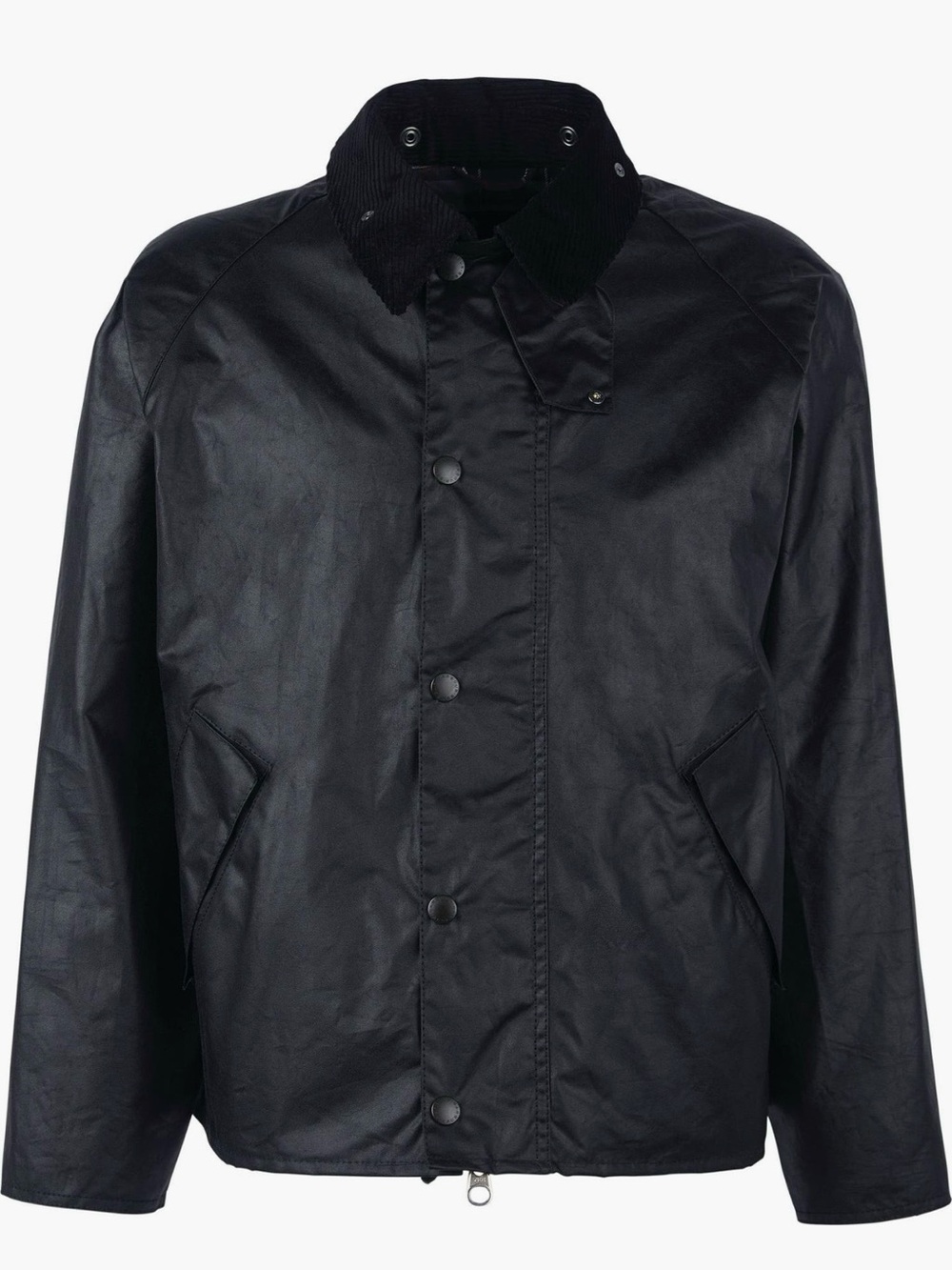 Barbour Transport Wax Jacket Black Size 40 - Gem